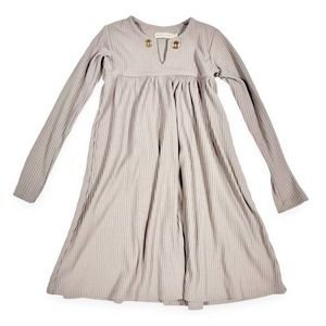 Carbon Soldier Ribbed Tan Dress